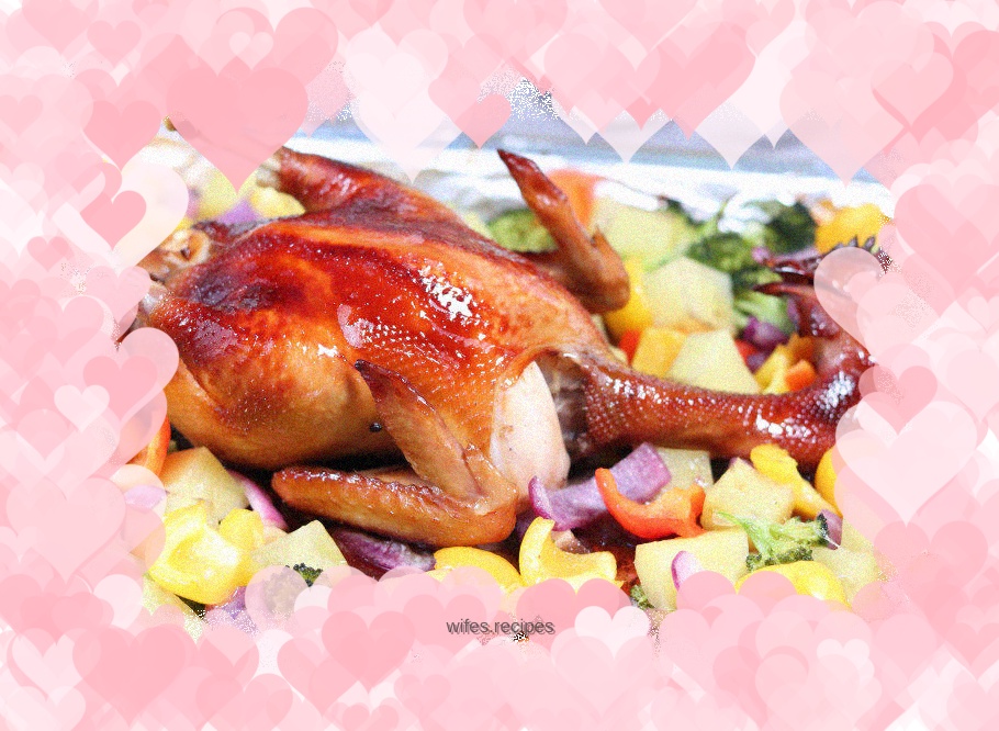 Home version of crispy roasted chicken, simple and easy to make