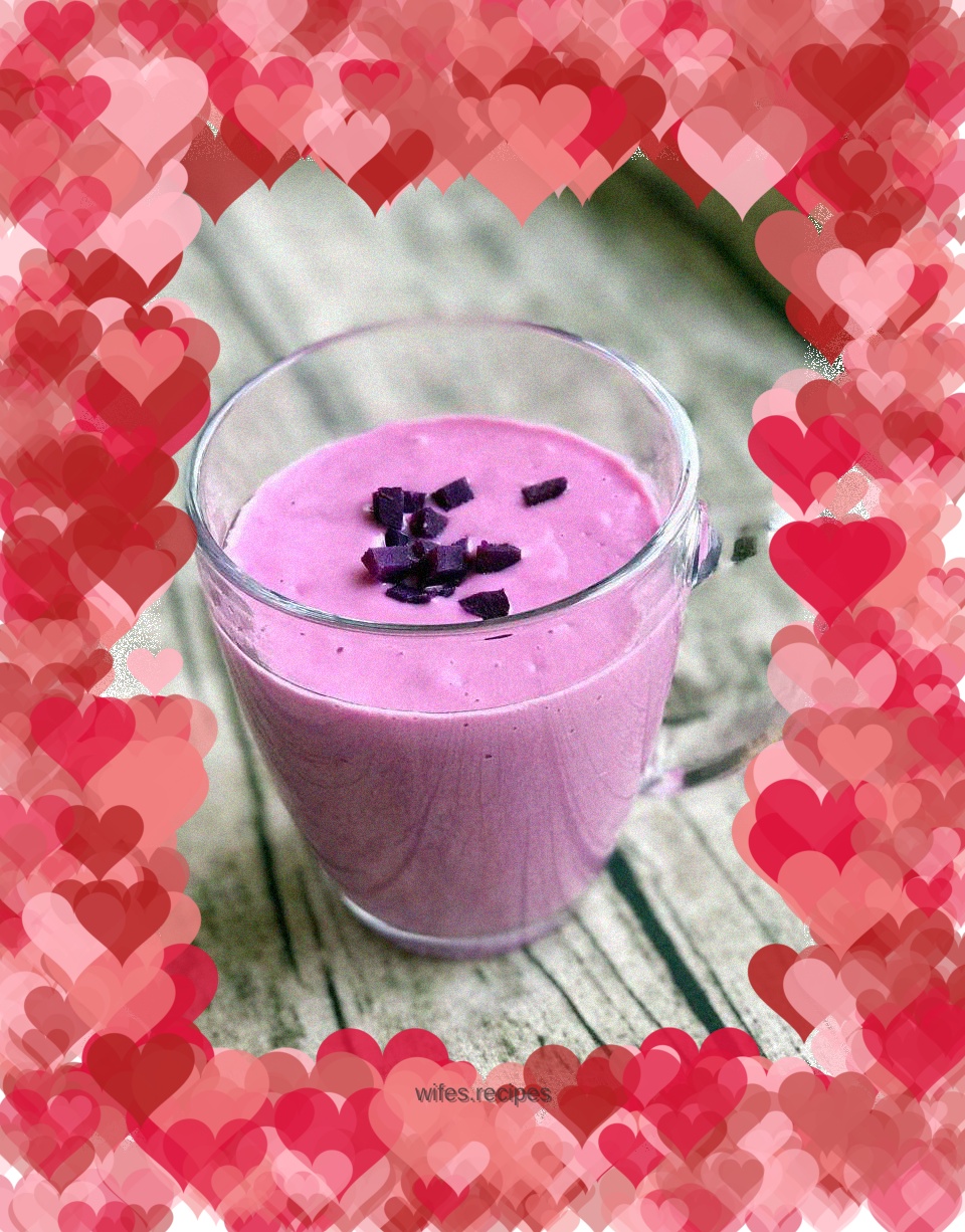 Purple sweet potato milkshake