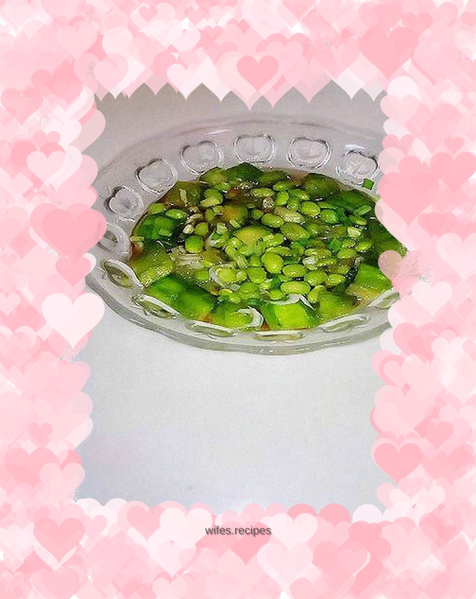 Green eggplant and roasted edamame