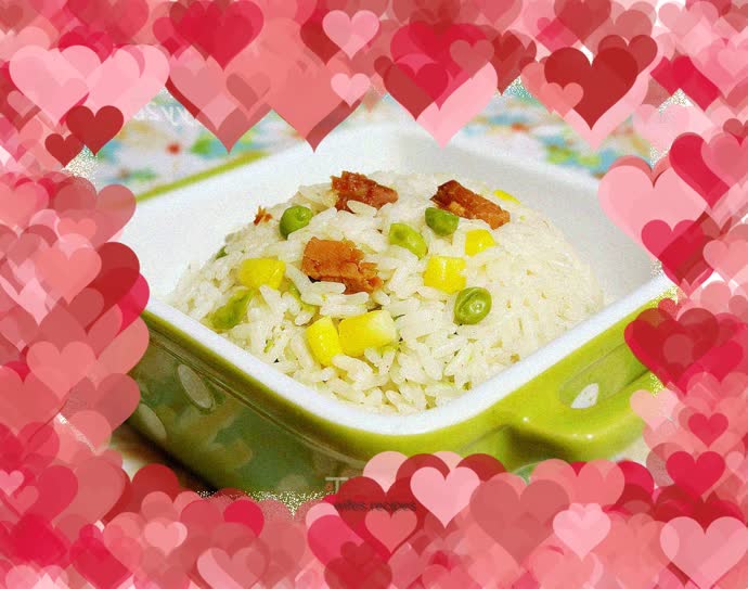 Pressure Cooker Ham and Corn Rice