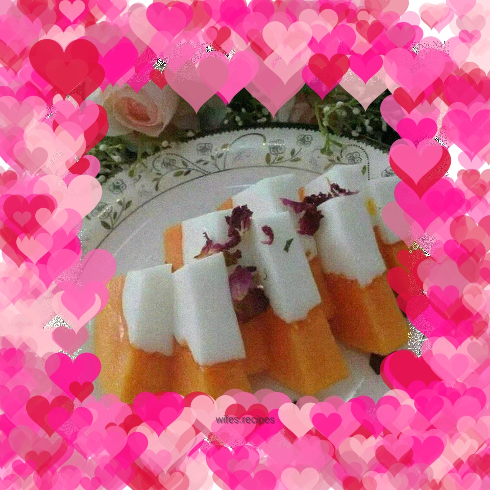 Papaya and Coconut Milk Jelly