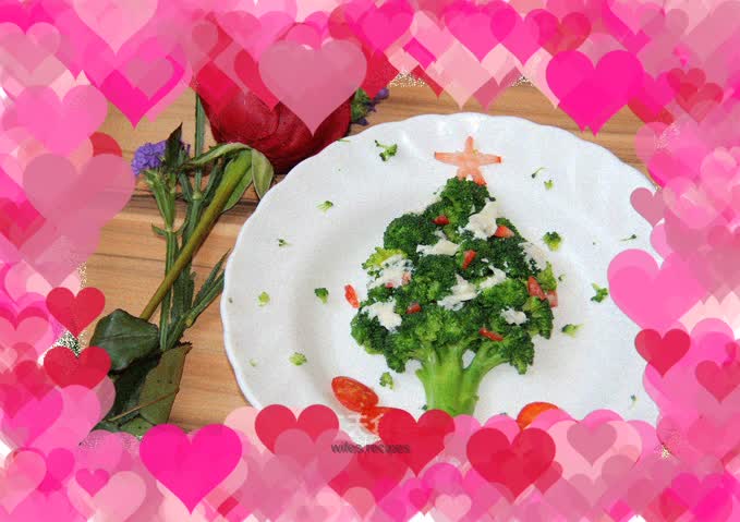 Salad Christmas Tree