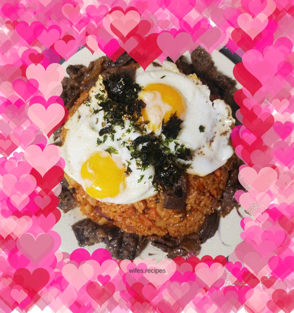 Korean spicy cabbage fried rice