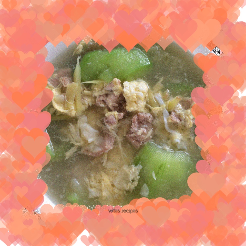 Luffa Lean Meat and Egg Soup