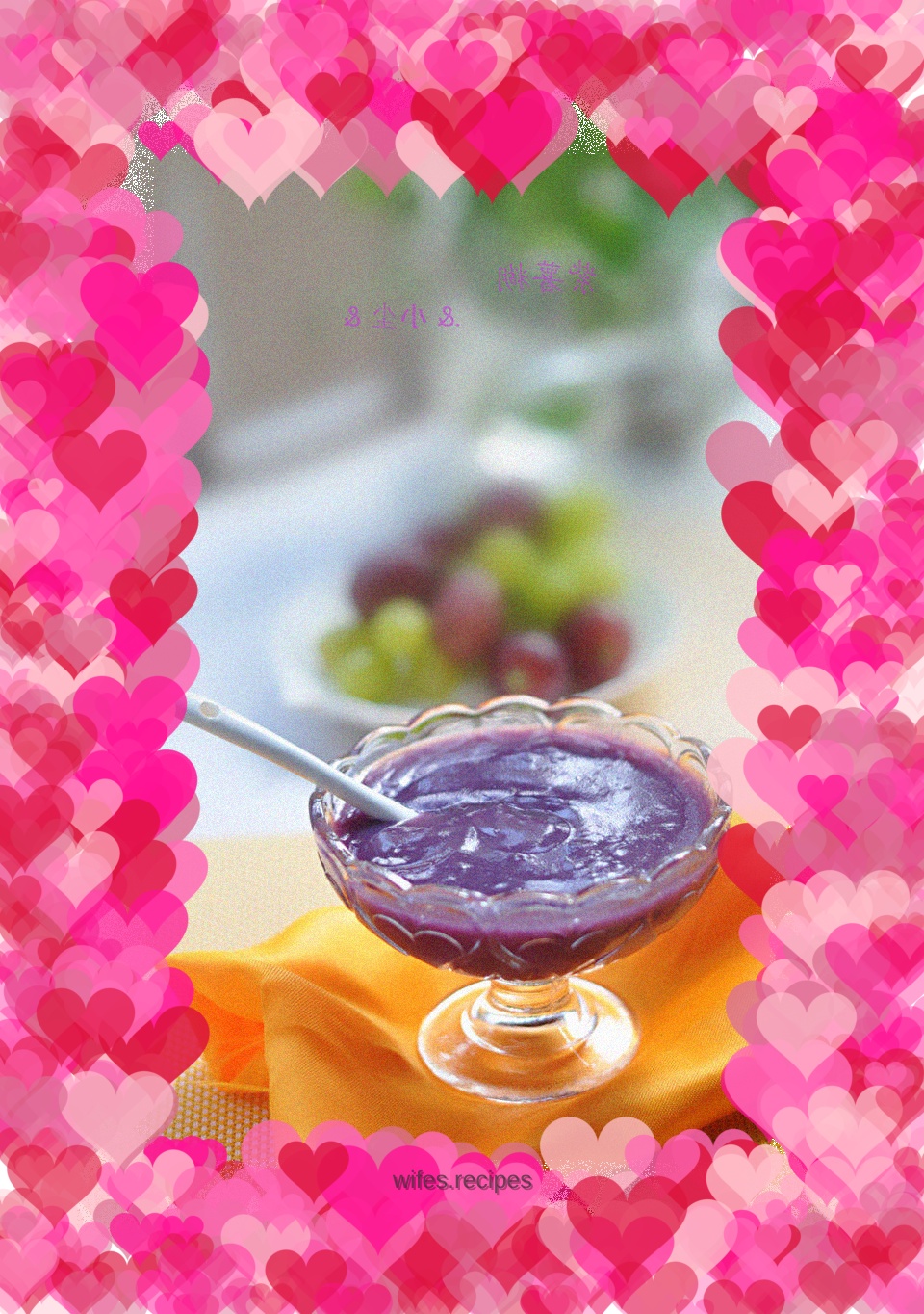 Purple potato paste for one person