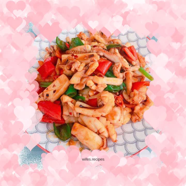 Spicy fried squid