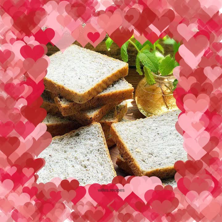 Black sesame and chia seed toast