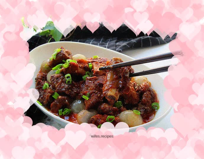 Pork Ribs and Longan Pork with Tomato Sauce