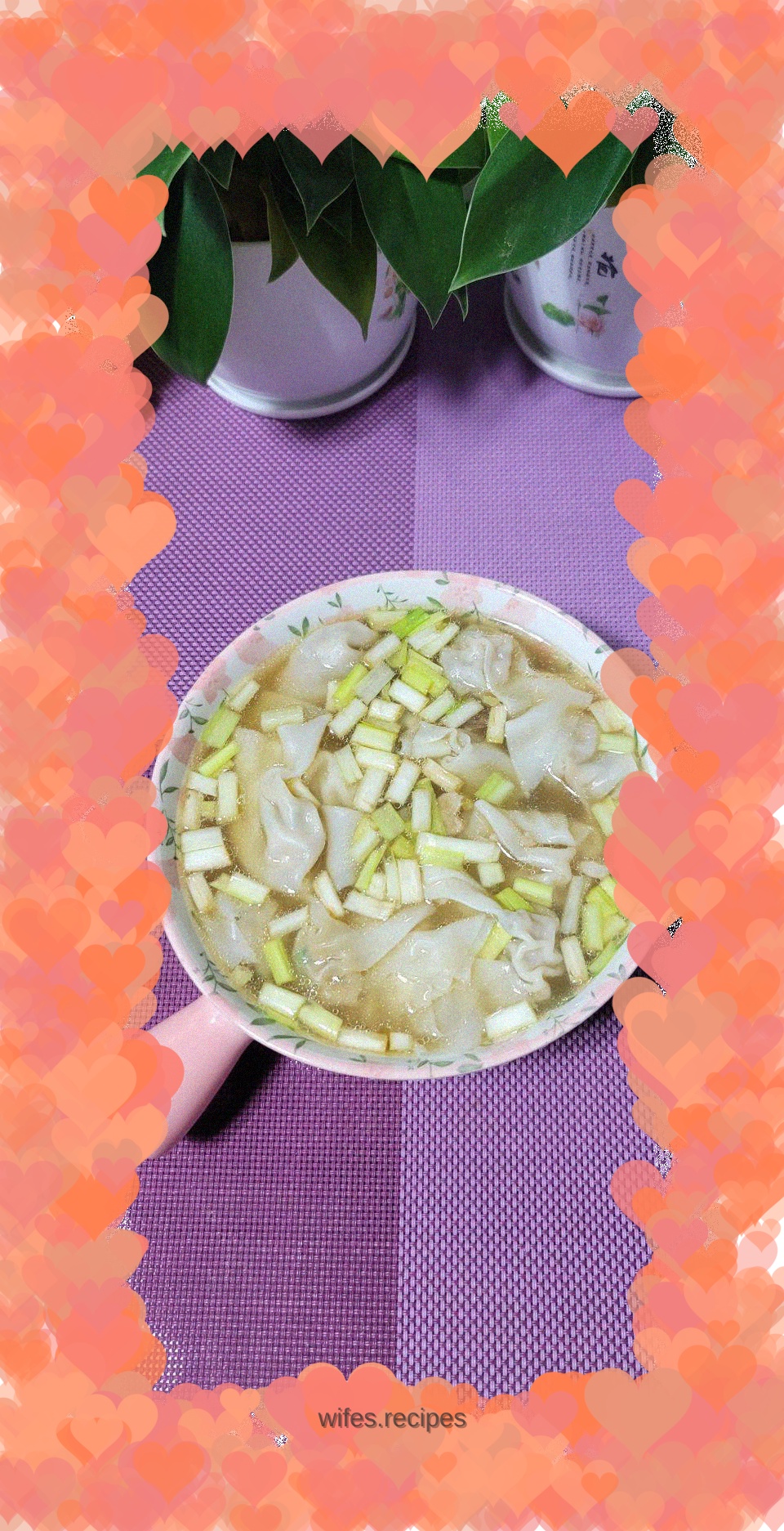 Deer Antler Mushroom Pork Wonton