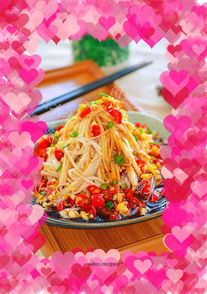 Double Toppings Enoki Mushrooms