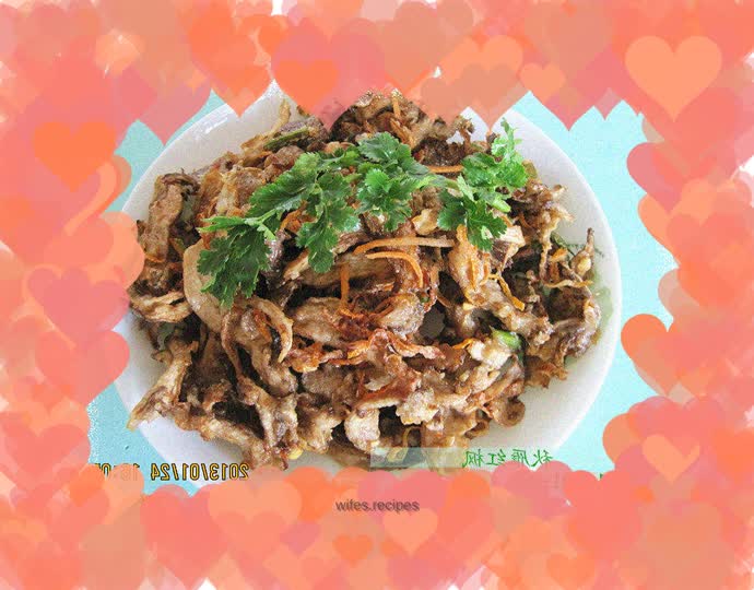 Home cooking------fried mushrooms