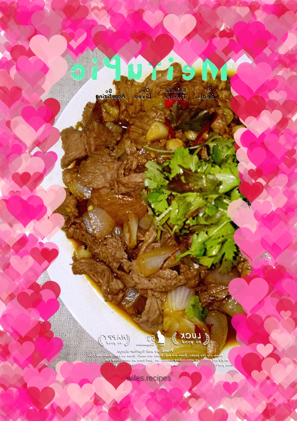 Spicy pepper yak beef slices