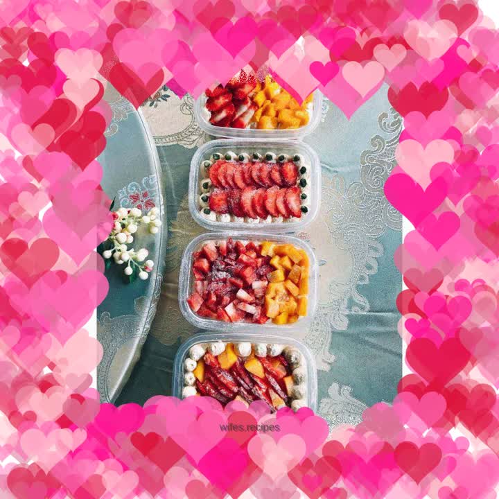 Christmas 🍓Low Sugar Version Strawberry Box Cake