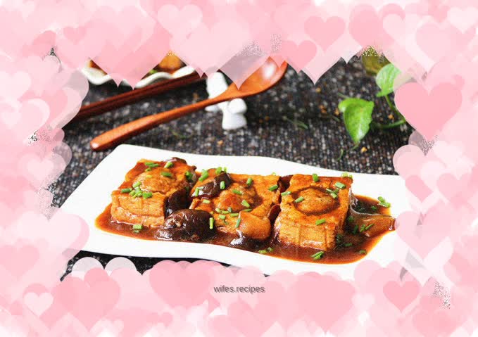 Mushroom and tofu stuffed with meat