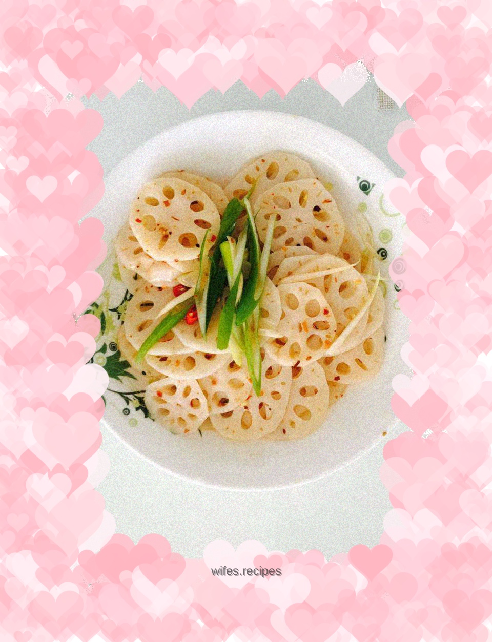 Sweet and sour lotus root slices