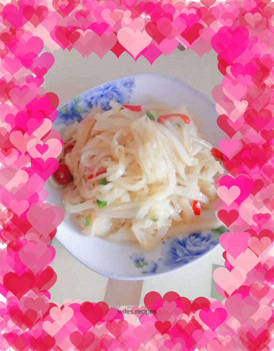 Vegetarian fried shredded radish