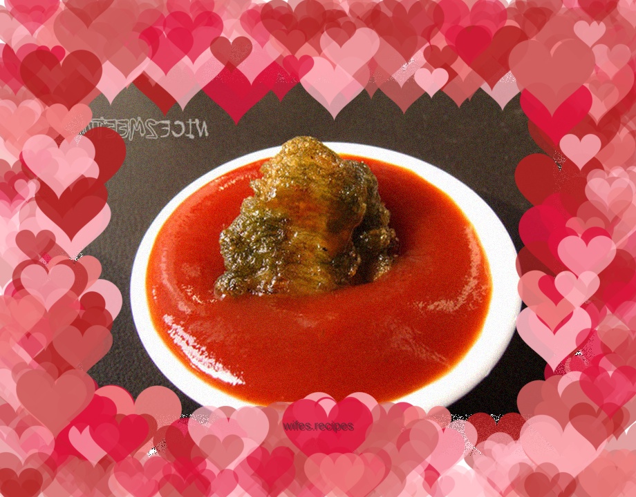 Grilled crispy fried moss strips