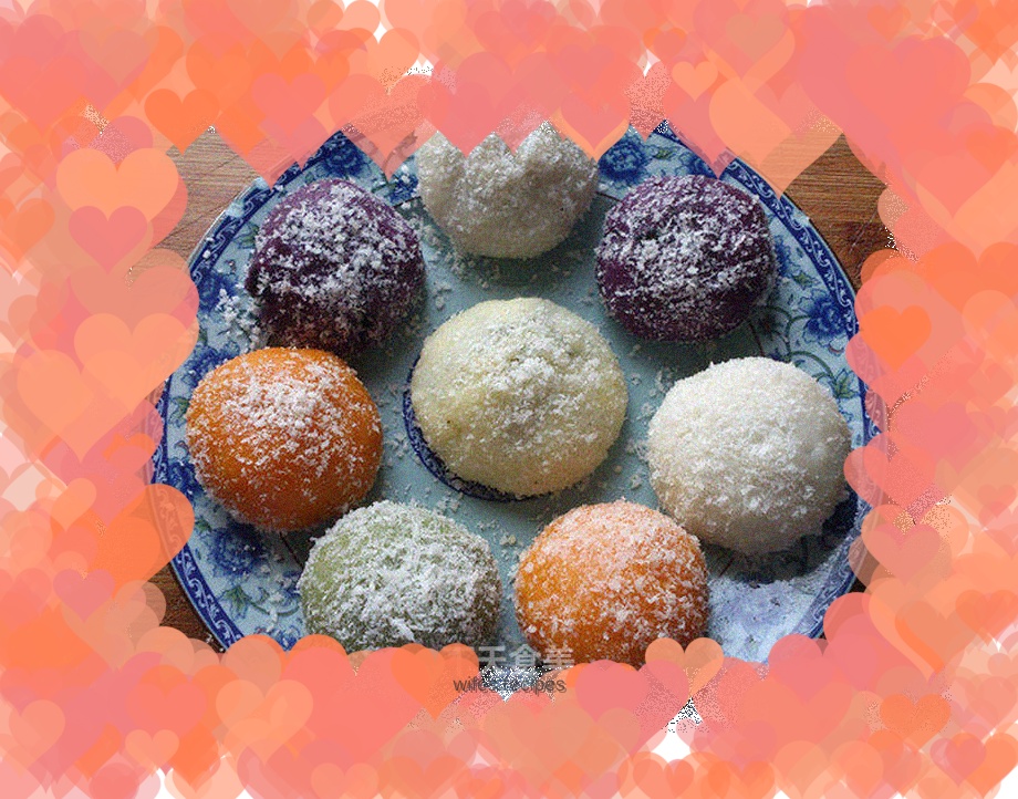 Five-color nutritious glutinous rice cake