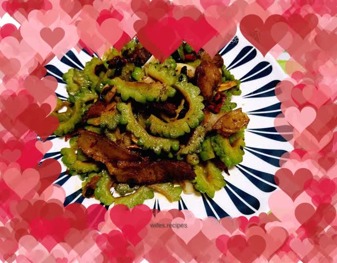 Stir-fried Bitter Gourd with Black Bean Sauce and Pork