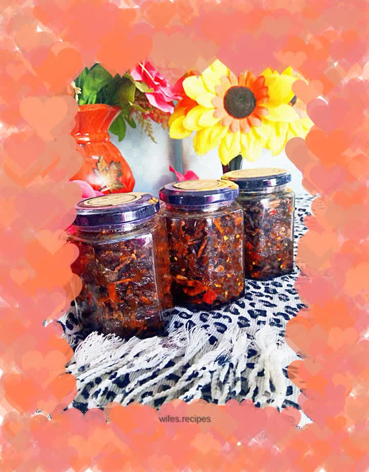 Canned dried eggplant