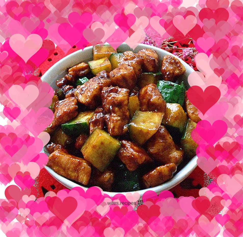 Sautéed Chicken and Cucumber