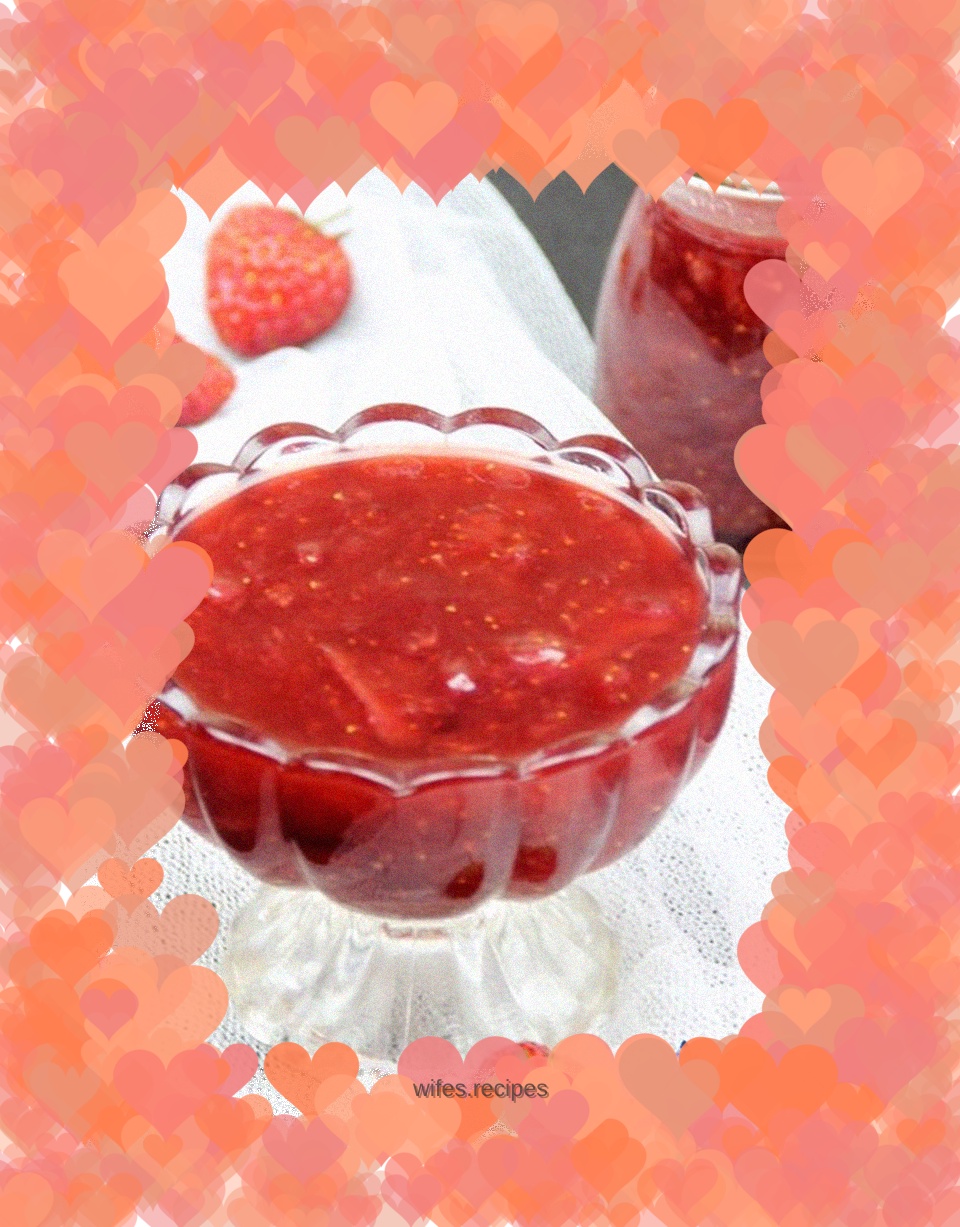 Homemade strawberry jam