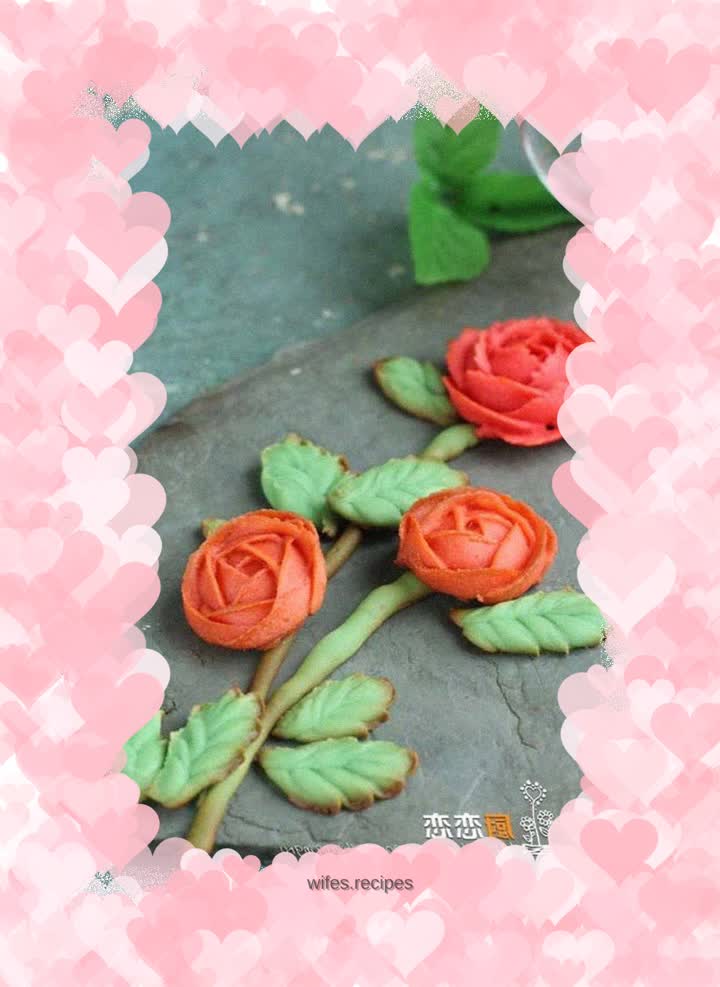 Red bean paste cookies