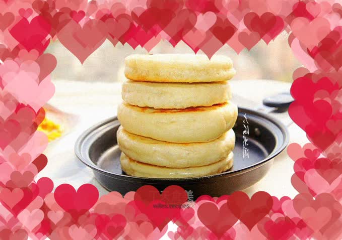 Bean paste stuffed flour cake