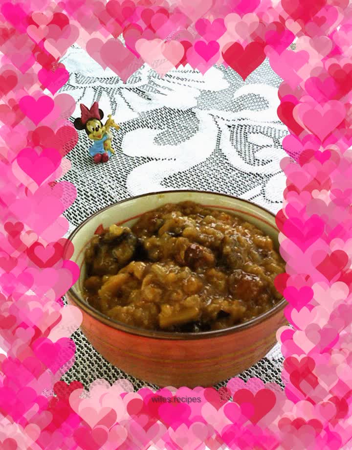 Yam, red dates and lotus seed porridge