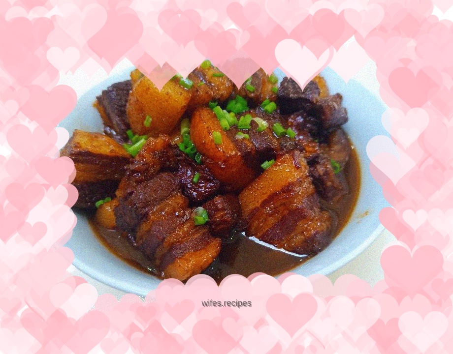Rice wine braised pork