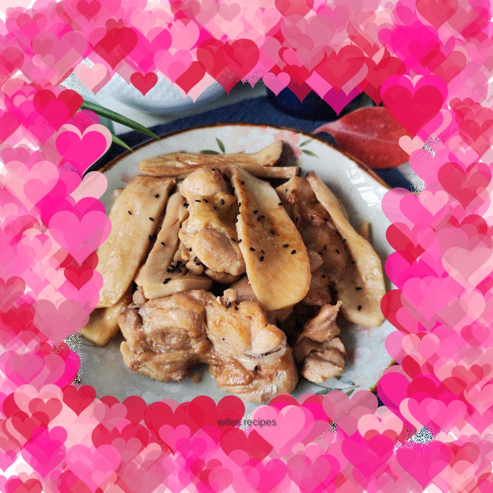 Pan-fried Chicken Steak with King Oyster Mushroom