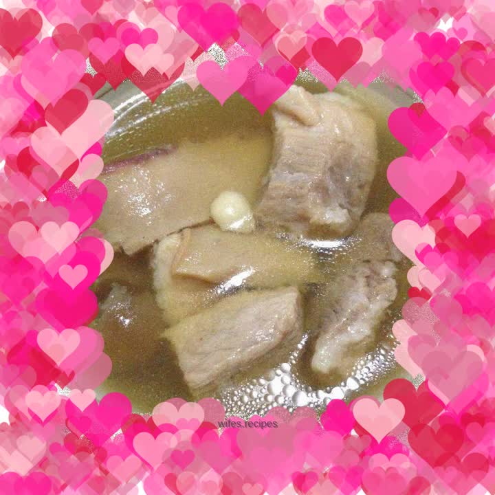 Chicken Soup with Conch and Coconut Chips