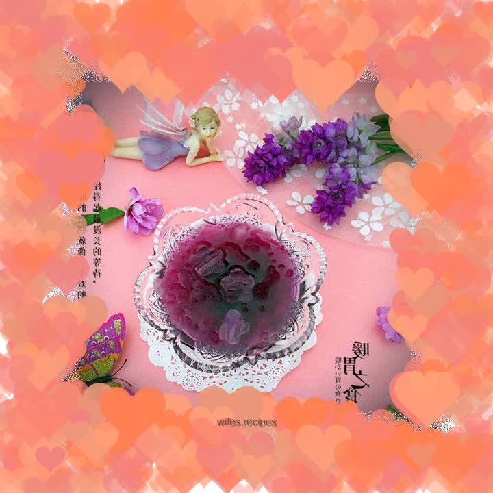 Purple Sweet Potato and Tremella Soup