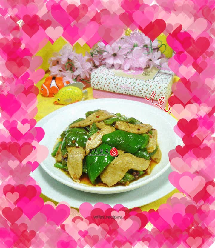 Stir-fried peppers with soy protein