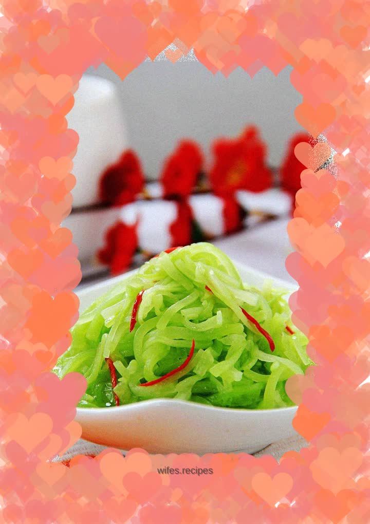 Lettuce with scallion oil