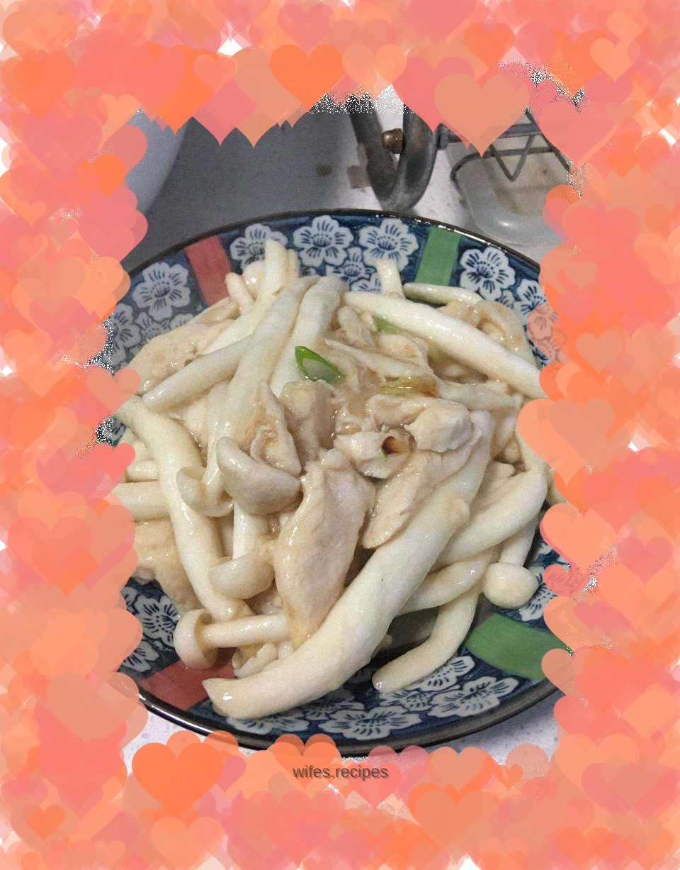 Chicken Leg Mushrooms in Oyster Sauce