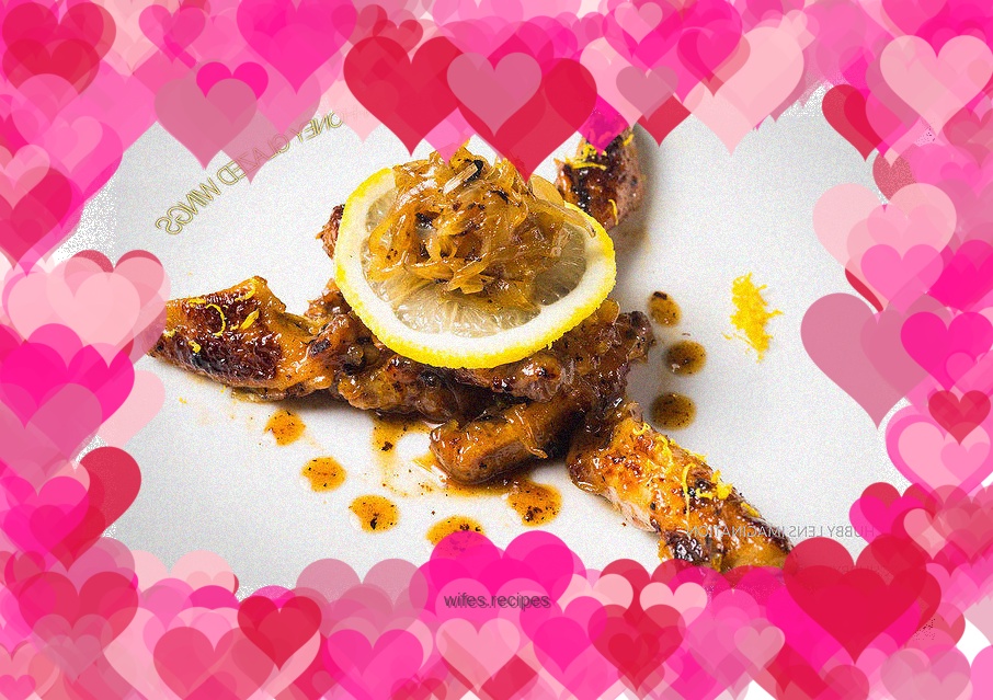 Lemon Honey Onion Broken Back Chicken Wings