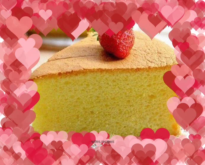 8-inch chiffon cake (improved Jun’s recipe)