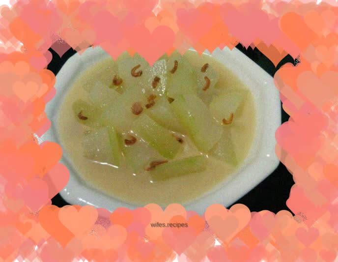 Dried glutinous rice and winter melon