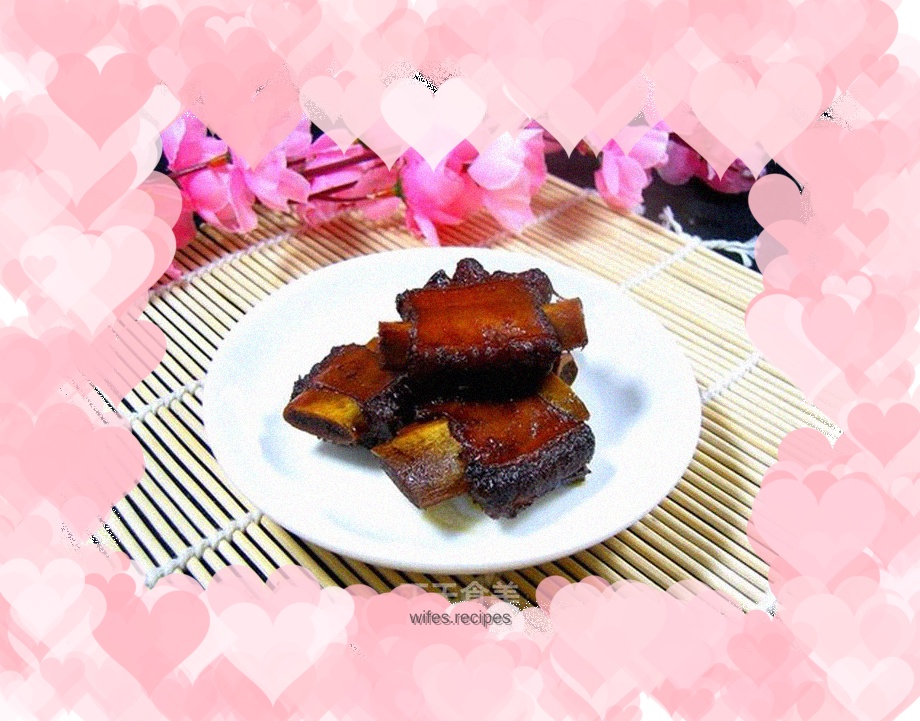 Home-cooked pork ribs