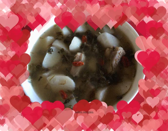 Anoectochilus, yam and pork ribs soup