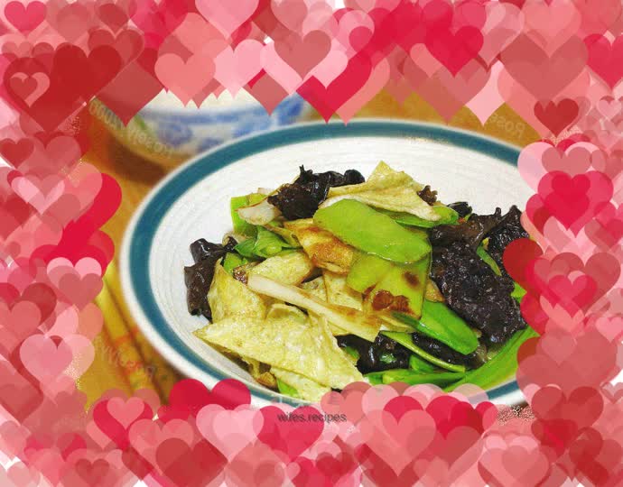 Vegetarian dishes can be stir-fried
