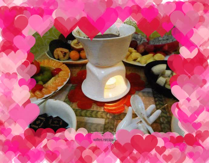 Milk Chocolate Fruit Pastry Hot Pot