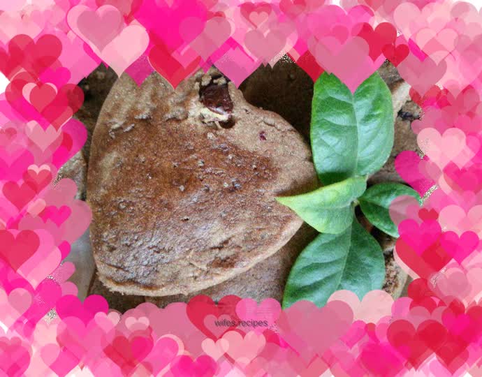 Heart Shaped Rose Chocolate Cookies