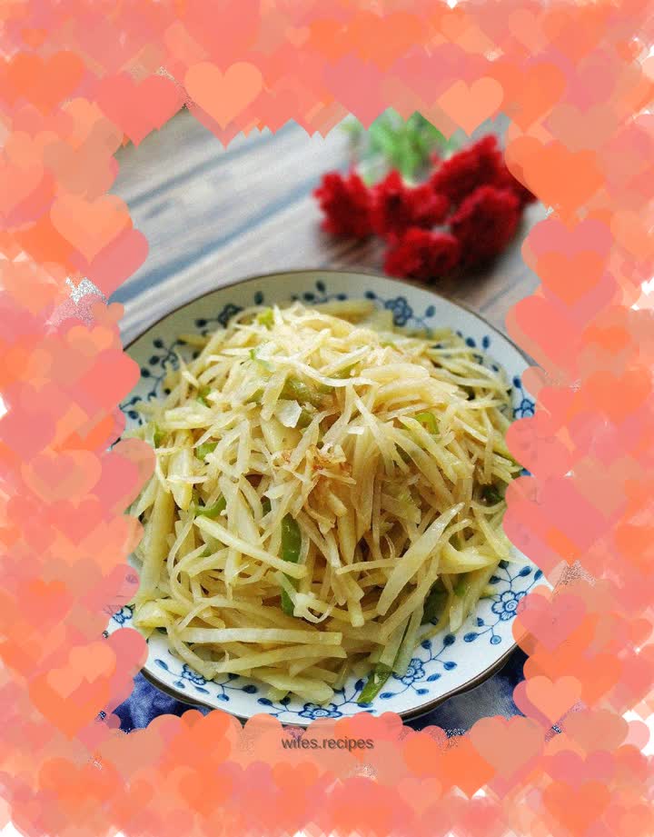 Shredded potatoes