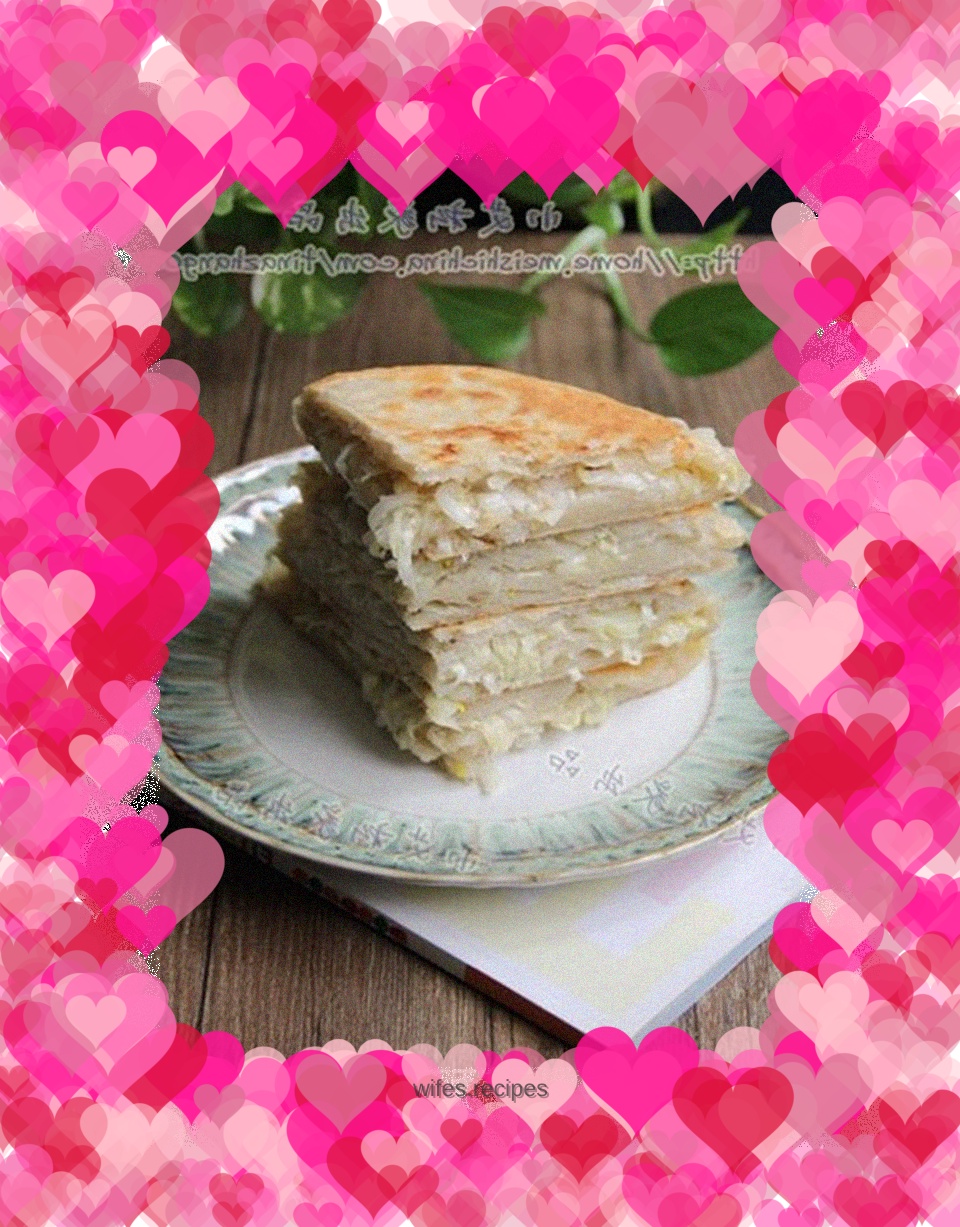 Cabbage shredded cake