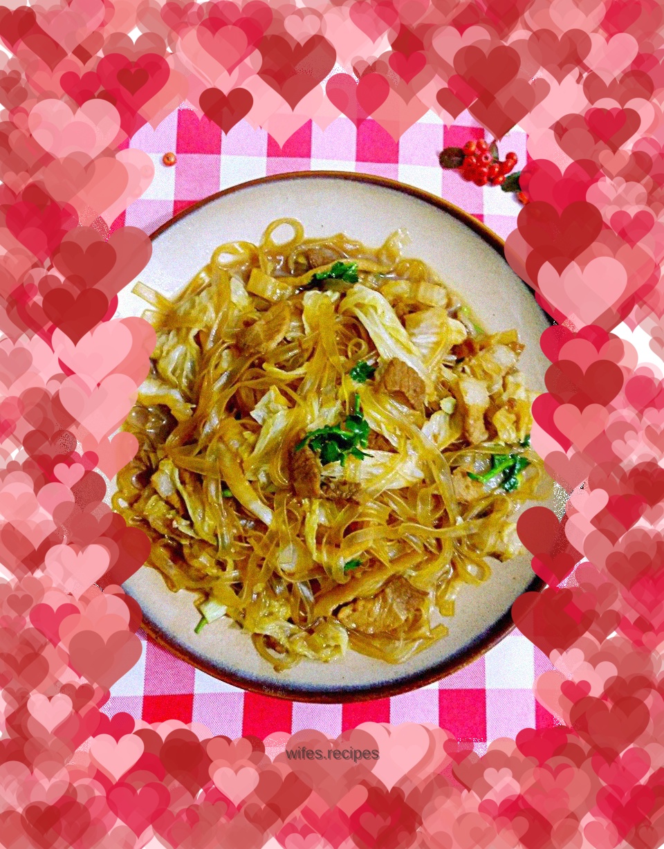 Cabbage Stewed Vermicelli