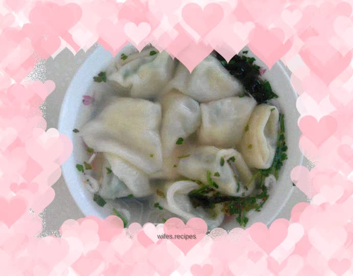 Basa fish and leek wonton stew