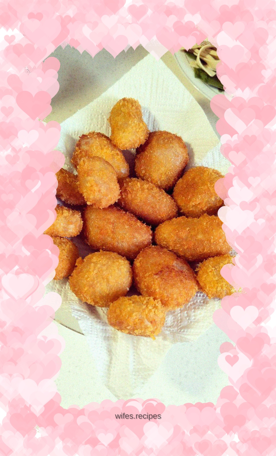 Crispy fried yam balls