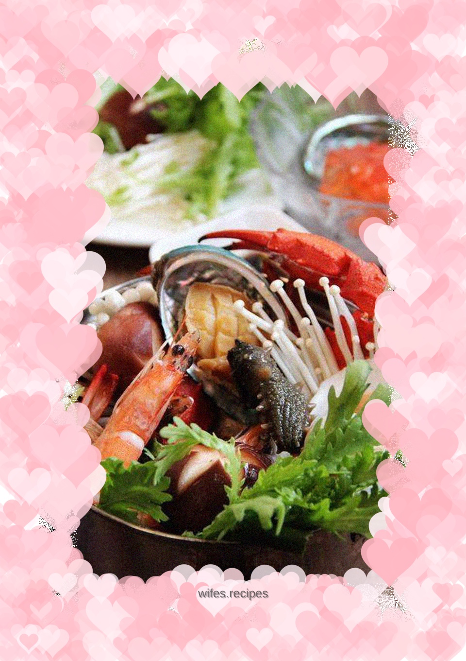 The delicious taste lingers---seafood hot pot